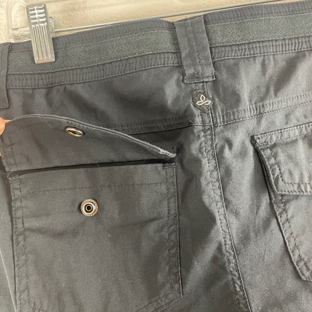 prAna Essex Pants Size 4 Black Gorpcore Hiking Outdoor Utility W43180731 - Picture 5 of 11